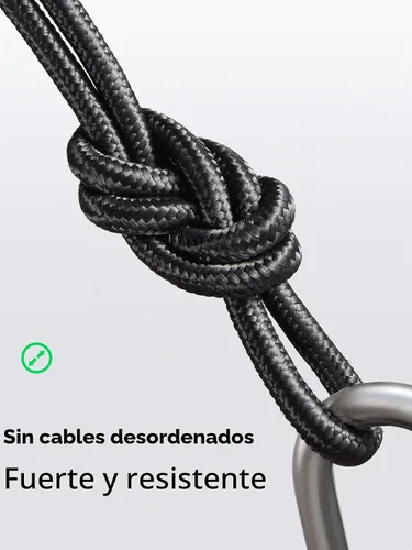 Vista 6 de UGREEN Cable USB a USB C 3.0 Cable USB C 3.0 de transferencia de datos de 5 Gbps tipo C, cable trenzado de nailon de carga rápida para Android