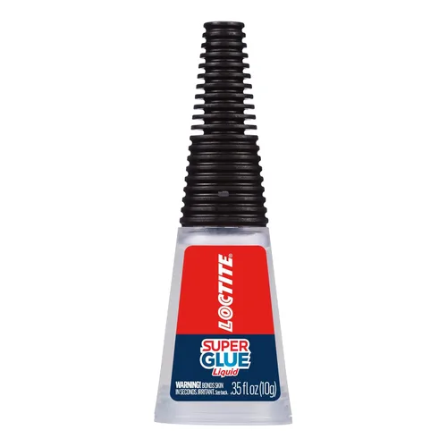 Vista 2 de Loctite Super Glue - Botella líquida de cuello largo, botella de 0.35 oz (paquete de 1) adhesivo instantáneo para plástico, madera y metal