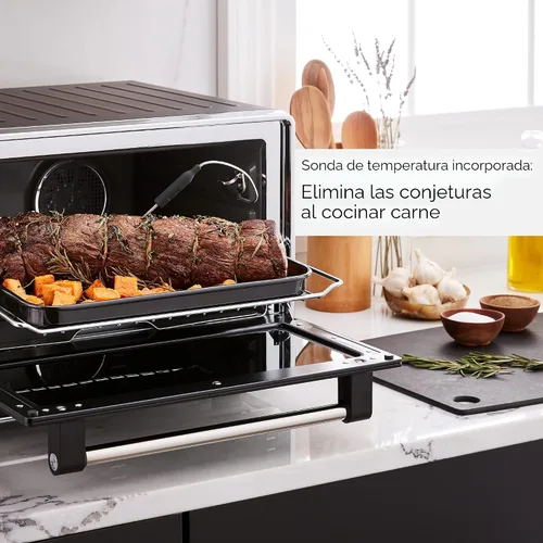 Vista 5 de KitchenAid Horno de convección dual de encimera con freidora de aire y sonda de temperatura - KCO224BM No-Flip Air Fry Basket and 360° Air Fry