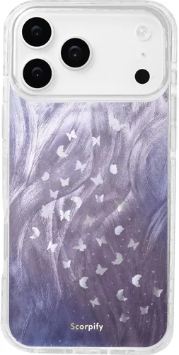 Vista 19 de SCORPIFY - Funda para iPhone 17 Pro Max Leopardo negro transparente LP-Negro Transparente Leopardo