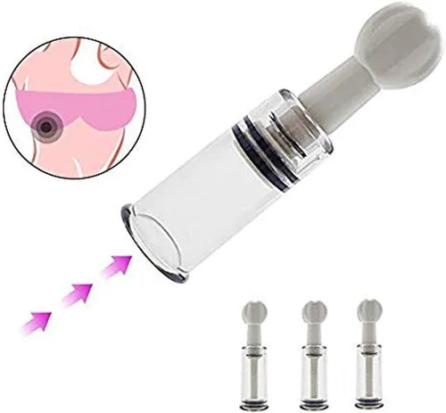 Vista 5 de Corrector de pezones de silicona para pezones planos invertidos para lactancia materna madre o mujer, 3 piezas