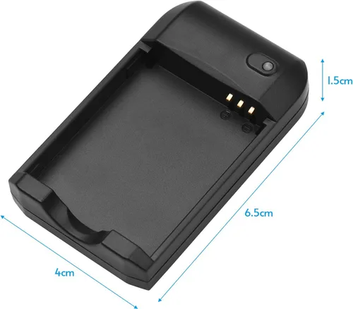 Vista 7 de Andoer Cargador de batería NP-6L con luz indicadora LED + 2 baterías NP-6L de 3.7 V 700 mAh con cable de carga USB