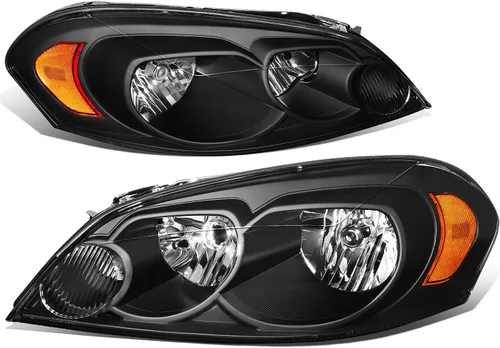 Vista 9 de DNA Motoring HL-OH-CI06-BK-CL1 - Faros delanteros de carcasa negra compatibles con Impala 06-13