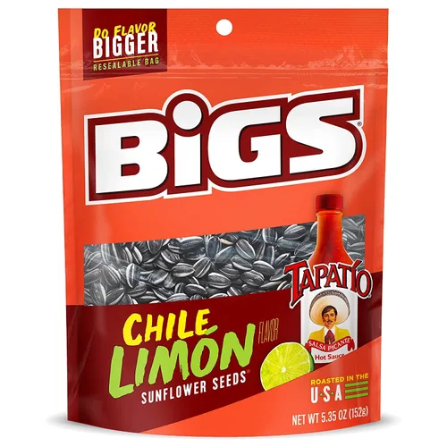 Vista 2 de D'Elite Box Paquete de 2 semillas de girasol combo BIGS Chile Limon bolsas de 5.35 onzas, aptas para dieta cetogénica, el paquete de 2 viene con un