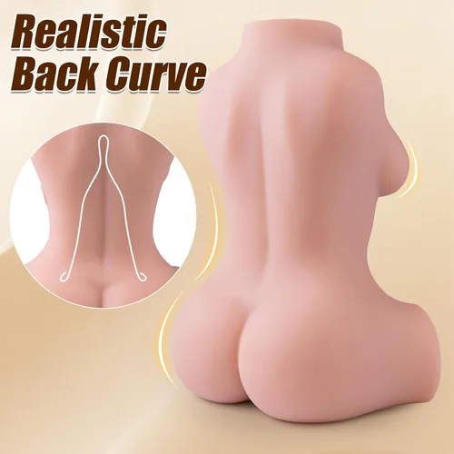 Vista 3 de Muñeca vibrante para adultos de 5.3 libras, muñeca novedosa de doble canal