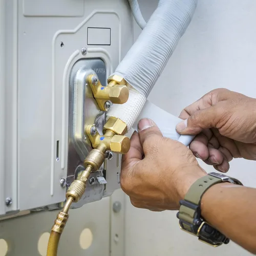 Vista 6 de PATIKIL Cinta de envoltura de tubería de 2.4 pulgadas x 36.1 pies, paquete de 2 tubos de cinta de PVC aislantes, envoltura de tubo de aire