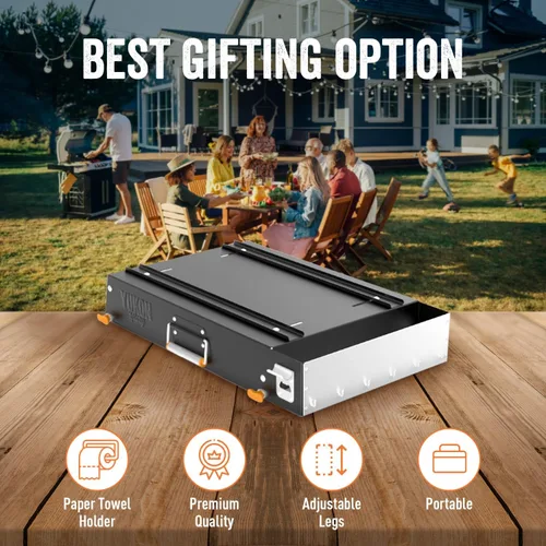 Vista 12 de Yukon Glory Mesa plegable para parrilla y soporte de parrilla Blackstone