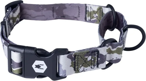 Vista 14 de Wolfgang - Collar de perro Martingala resistente con hebilla de nailon de liberación rápida para caminar y entrenar, estampado BrookTrout, grande