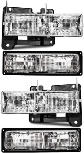 Vista 12 de EPIC LIGHTING Faros delanteros de repuesto de equipo original, marcadores de señal de estacionamiento, conjunto de luces traseras compatible