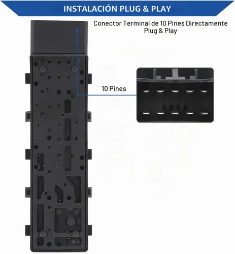 Vista 3 de Obaee Interruptor de Asiento Eléctrico Control de Ajuste Reclinable de 8 Vías Delantero Derecho Lado del Pasajero Compatible con Chevrolet Chevy