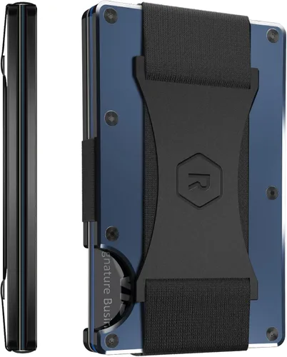 Vista 11 de Cartera Ridge para hombres - Cartera delgada minimalista compacta y tarjetero, carteras de bolsillo frontal con protección RFID para hombres