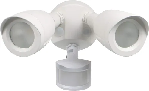 Vista 11 de Satco Luz de seguridad para exteriores 65-714, accesorio de inundación LED de doble cabeza de bala, blanco cálido de 3000 K, carcasa de aluminio