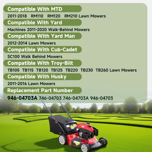 Vista 3 de Cable de control para cortacésped, freno y embrague, compatible con 48 pulgadas Cub Cadet MTD Yard Machines Yard Man Craftsman Troy-Bilt Husky