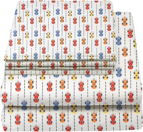Vista 36 de Juego de sábanas tamaño individual para niños y niñas, sábanas para niños, linda sábana de cama, incluye sábana plana, ajustable y funda