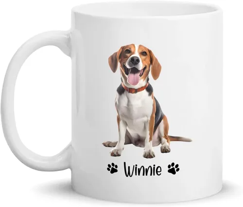 Vista 18 de Taza de café personalizada Golden Retriever con nombre para mamá o papá del perro, regalo personalizado para los amantes de los perros, taza de Taza
