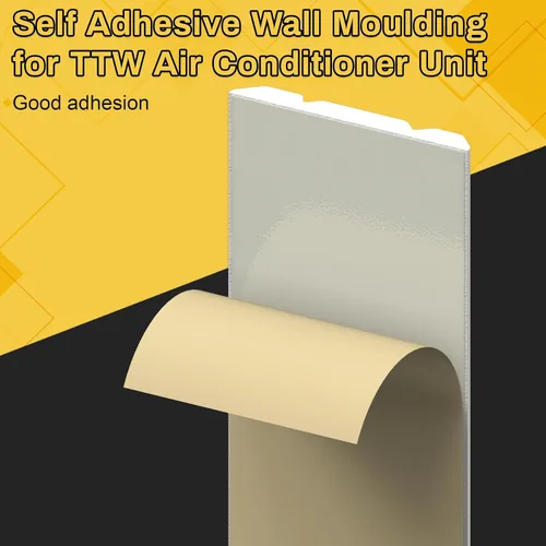 Vista 7 de Moldura de moldeo para aire acondicionado de pared, marco de aislamiento autoadhesivo para unidad de CA TTW, borde de decoración flexible