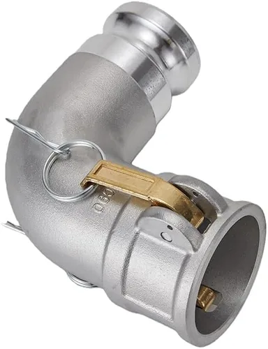 Vista 4 de Tipo de aluminio DA Camlock montaje, codo de 90 grados, 2 "Camlock hembra x 2" Camlock macho