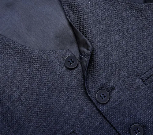 Vista 6 de Lilax Traje formal para niños de 4 piezas, chaleco, pantalones y corbata