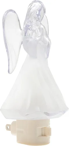 Vista 2 de Creative Hobbies Luz nocturna Heavenly Glow Angel - Incluye 5 W C7 y enchufe giratorio con interruptor de encendido/apagado
