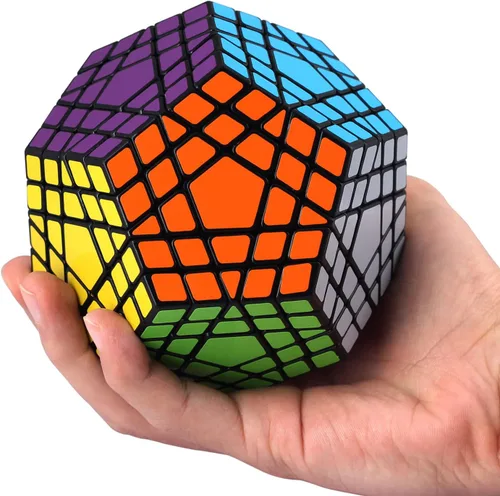 Vista 3 de Cubo de velocidad Megaminx de 2x2, 3x3, 5x5, sin pegatinas, ideal para regalar en botas navideñas