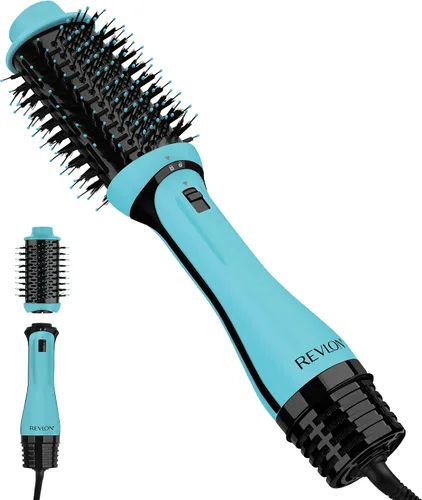 Vista 10 de Revlon-Cepillo de aire caliente para secador de cabello y voluminizador de un solo paso, negro (el embalaje puede variar)