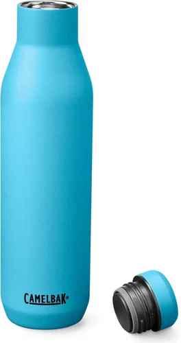 Vista 6 de CamelBak - Botella de acero inoxidable de 25 onzas, color azul nórdico Double-Wall Vacuum Insulated Stainless Steel, Easy Pour Wide Opening