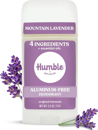 Vista 35 de Humble desodorante sin aluminio, simplemente sin perfume, 1 paquete