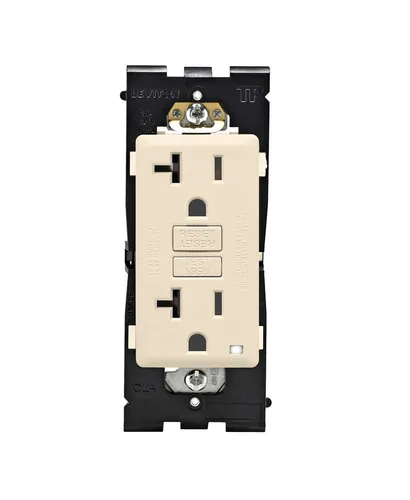 Vista 9 de Leviton Renu - Toma GFCI autocomprobada resistente a manipulaciones, 15 amperios, RGF15-CA, café con leche