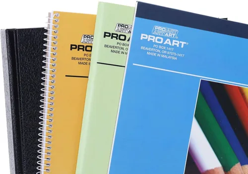 Vista 7 de PRO ART Paquete económico de papel para dibujar/boceto/encuadernado, multicolor