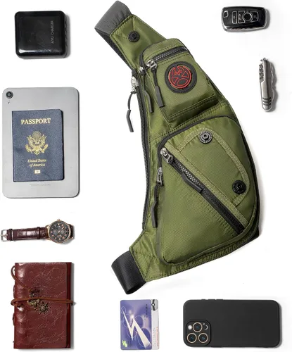 Vista 33 de Nicgid Sling Bag - Mochila bandolera para hombre), LYSB01NH075BJ-SPRTSEQIP