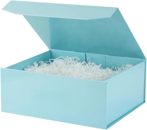 Vista 32 de 1 paquete de caja de regalo negra con tapas, pequeña de 12 x 8 x 2.7 pulgadas, cajas de regalo para ropa, cajas de regalo para camisas con cinta