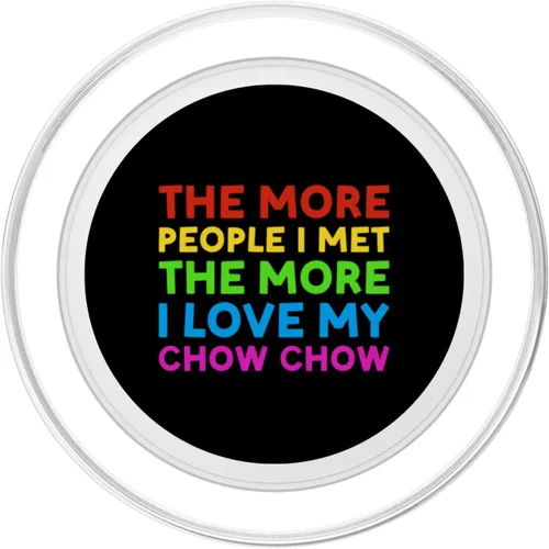 Vista 2 de Dog More People I Met The More I Love My Chow Chow PopSockets MagSafe PopGrip for iPhone