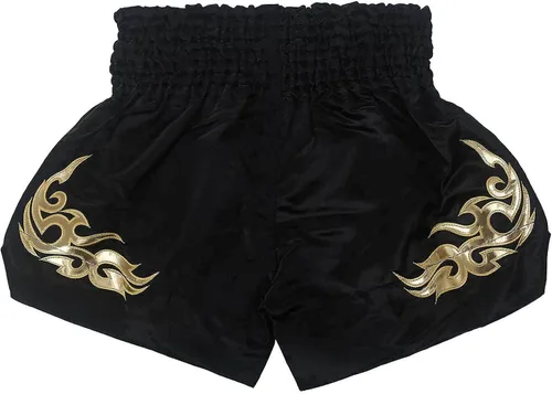 Vista 2 de FLKKY Muay Thai - Pantalones cortos de boxeo para hombres y mujeres, de alta calidad, para entrenamiento de artes marciales, gimnasio, boxeo