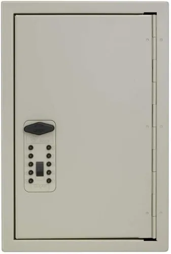 Vista 3 de Casillero para llaves Kidde 001795 con espacio para 30 llaves, apertura por combinación, color arcilla, 001795