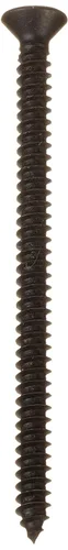 Vista 2 de Small Parts 0840ABPOB Tornillo de chapa de acero, acabado de óxido negro, cabeza ovalada de 82 grados, Phillips Drive, tipo AB, tamaño de rosca