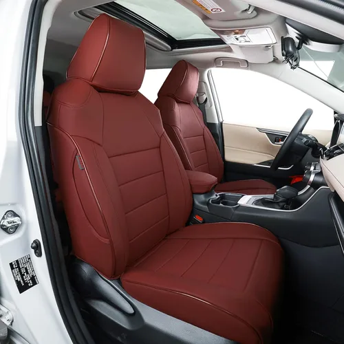 Vista 11 de EKR - Juego completo de fundas de asiento de cuero para automóvil de ajuste personalizado (color negro)