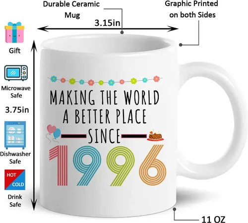 Vista 2 de Regalos de 30 cumpleaños para mujeres, divertida taza de café de regalo de 30 años, tazas de cumpleaños 30 para ella, mamá, tía, esposa, hermana