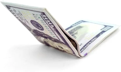 Vista 4 de BG0002698761 Billetera de cuero con estampado de billetes de 100 dólares para hombre 6 bolsillos para tarjetas Multicolor