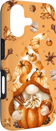Vista 3 de Thanksgiving Gnome Love Pumpkin Spice Cute Fall Yall Pattern Case for iPhone 17