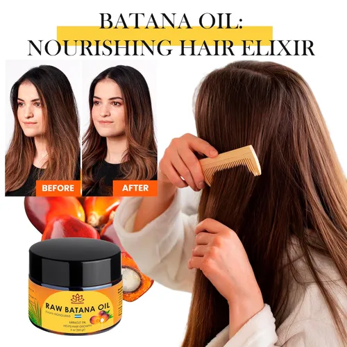 Vista 5 de Aceite de batana de AUTHENTIC - Fuente pura de Honduras Hidrata el cabello, mejora la salud del cuero cabelludo y promueve el crecimiento (4 onzas)