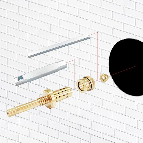 Vista 7 de Kit completo de reconstrucción de válvulas compatible con válvula Temptrol Symmons, reemplazo para cartucho (TA-10), asientos (TA-4) y herramientas