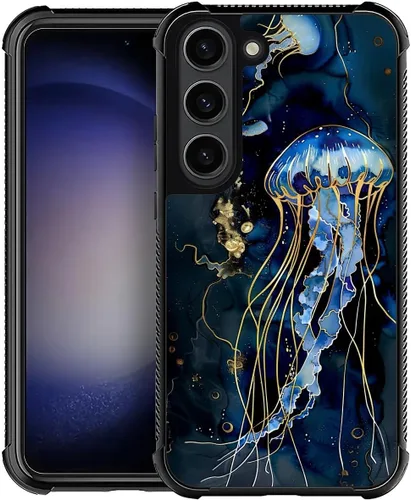 Vista 47 de Funda compatible con Samsung Galaxy S23, diseño de elefantes africanos, diseño increíble a prueba de golpes, antiarañazos, carcasa trasera