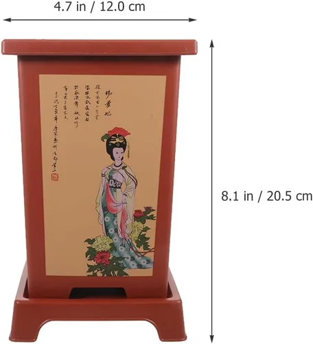 Vista 2 de Happyyami 4 juegos de macetas de orquídeas grandes macetas de cerámica para cactus maceta decorativa para suculentas, maceta redonda grande