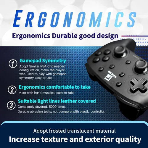 Vista 3 de GAMENIR PROX-4SP Wireless pro Controller for Nintendo Switch OLED PC STEAM good battery life and buttons feel Gift for PS Player NS Pro Paddle