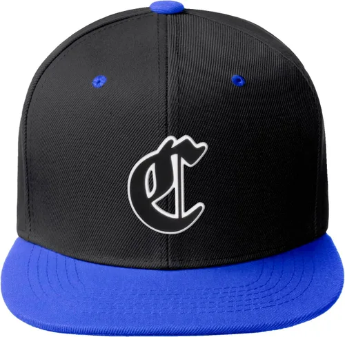 Vista 1311 de Daxton Gorra clásica con visera de billete plano con letras del alfabeto inglés antiguo de la A a la Z