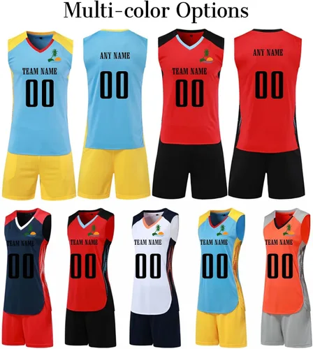 Vista 6 de Camiseta de voleibol personalizada para hombresmujeresniñosniñosniñascamisetas de voleibol personalizadas con nombrenúmerologotipo
