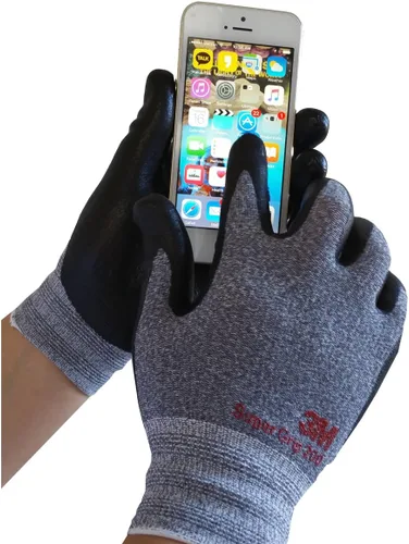 Vista 5 de 3M Super Grip 200 - Guantes de trabajo recubiertos de espuma de nitrilo para todo el día, 10 pares (talla M, naranja)