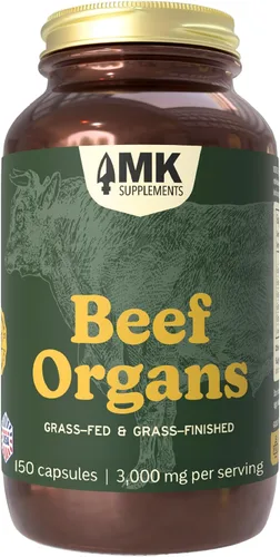 Vista 11 de MK Supplements American Beast, Suplemento de Órganos de Bisonte para Atletas, Apoya la Fuerza, Resistencia y Recuperación, Liofilizado, No-GMO