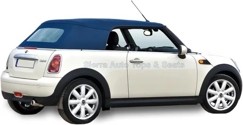 Vista 7 de Sierra Auto Tops Convertible Top Reemplazo para Mini Cooper 2004-2008, lona de sarga, negro