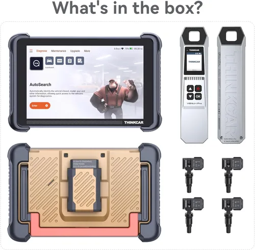 Vista 7 de THINKSCAN 689BT TPMS Combos, herramienta de diagnóstico profesional OBD2 con TPMS, herramienta de sensor de activación/lectura/aprendizaje con VENU
